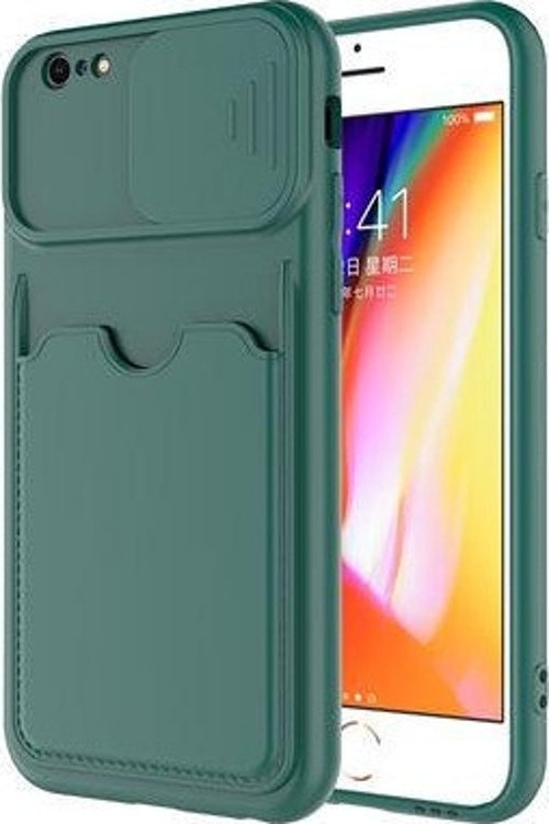 Apple İphone 6 Kılıf Arka Cüzdan Cepli Kamera Korumalı Slikon Kapak