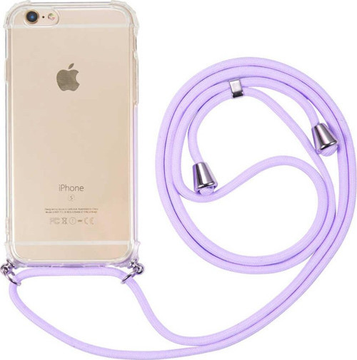 Apple iPhone 6 Kılıf Uyumlu İpli Şeffaf Airbag Kılıf