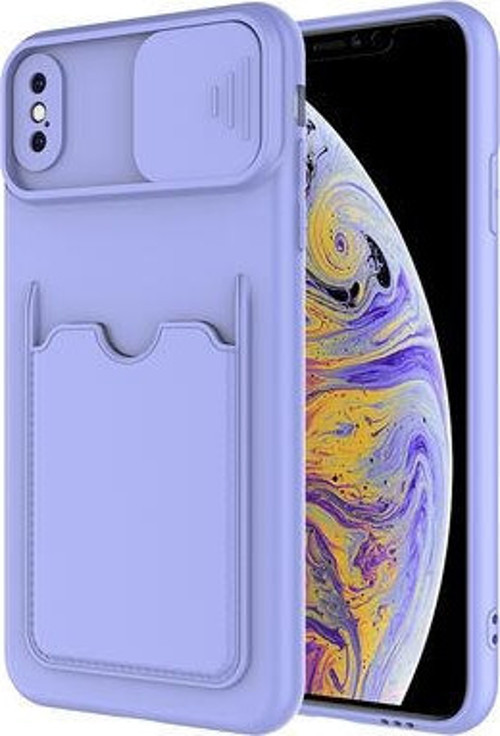 Apple İphone XS Kılıf Arka Cüzdan Cepli Kamera Korumalı Slikon Kapak