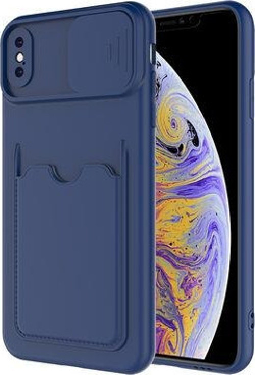 Apple İphone XS Max Kılıf Arka Cüzdan Cepli Kamera Korumalı Slikon Kapak