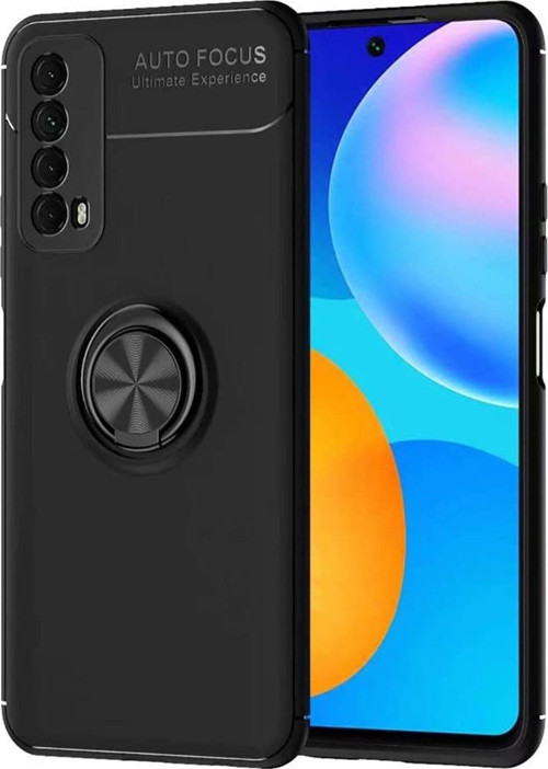 Huawei P Smat 2021 Kılıf - Manyetik Yüzüklü Stand Olabilme Özelliğine Sahip Kapak