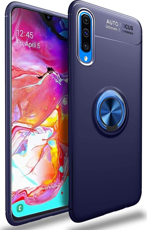 Galaxy A10 Kılıf - Manyetik Yüzüklü Stand Olabilme Özelliğine Sahip Kapak