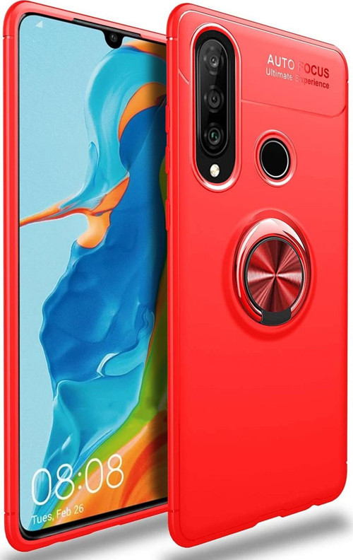 Huawei P30 Lite Kılıf - Manyetik Yüzüklü Stand Olabilme Özelliğine Sahip Kapak