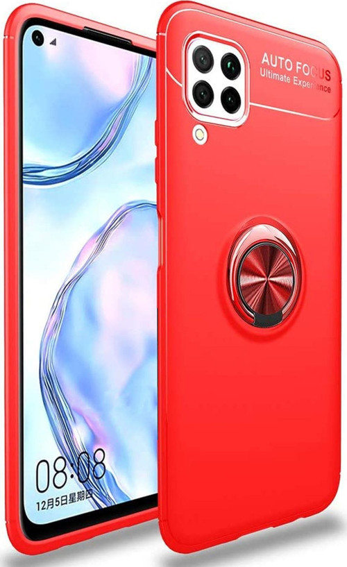 Huawei P40 Lite Kılıf - Manyetik Yüzüklü Stand Olabilme Özelliğine Sahip Kapak