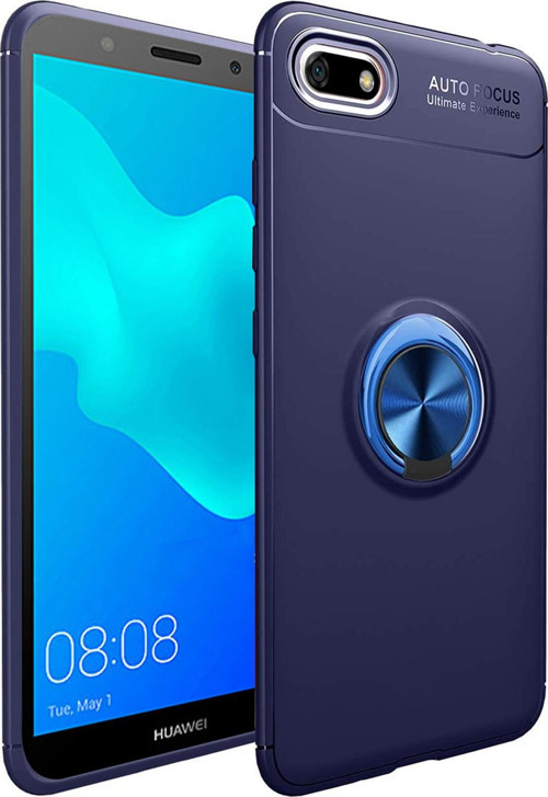 Huawei Y5 2018 Kılıf - Manyetik Yüzüklü Stand Olabilme Özelliğine Sahip Kapak