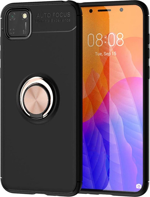 Huawei Y5P Kılıf - Manyetik Yüzüklü Stand Olabilme Özelliğine Sahip Kapak