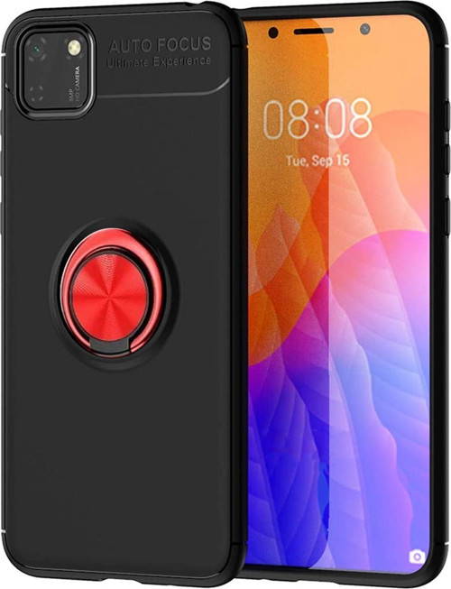 Huawei Y5P Kılıf - Manyetik Yüzüklü Stand Olabilme Özelliğine Sahip Kapak