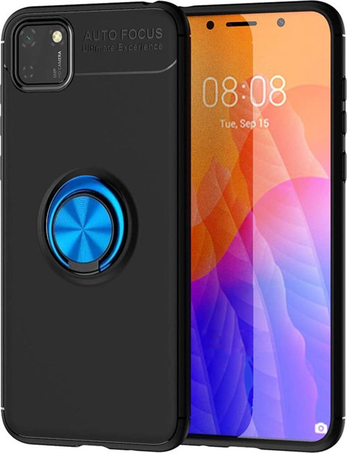 Huawei Y5P Kılıf - Manyetik Yüzüklü Stand Olabilme Özelliğine Sahip Kapak