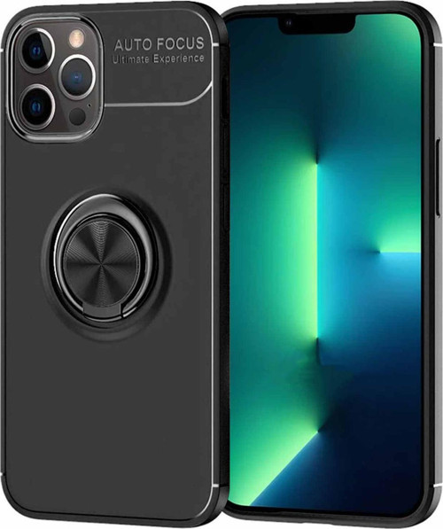 iPhone 13 Pro Max Kılıf - Manyetik Yüzüklü Stand Olabilme Özelliğine Sahip Kapak