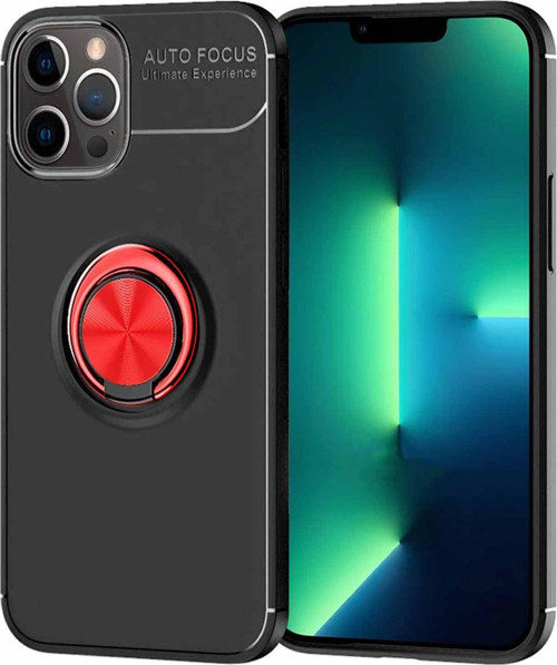 iPhone 13 Pro Max Kılıf - Manyetik Yüzüklü Stand Olabilme Özelliğine Sahip Kapak