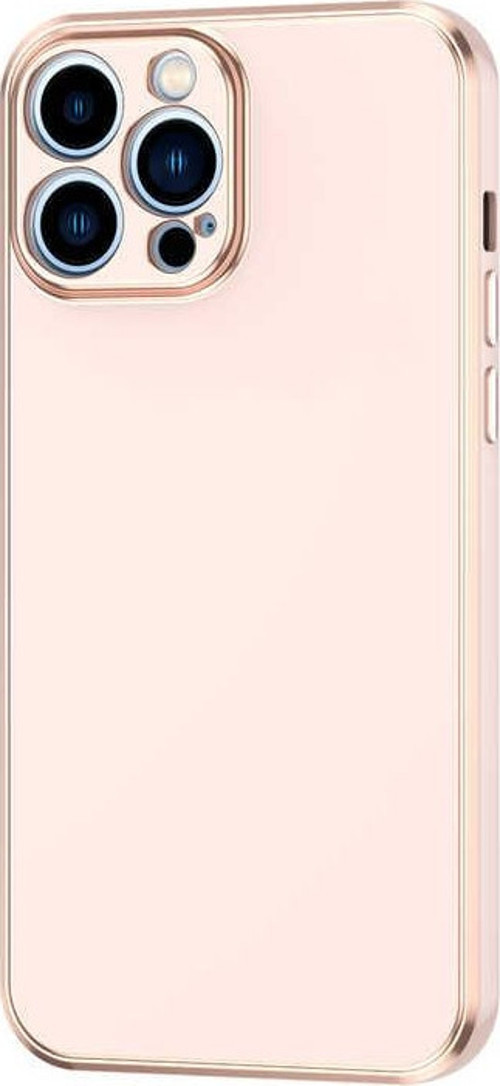 İphone 13 Pro Max Kılıf Altın Renk Tasarımlı Kamera Korumalı TPU Bark Kapak