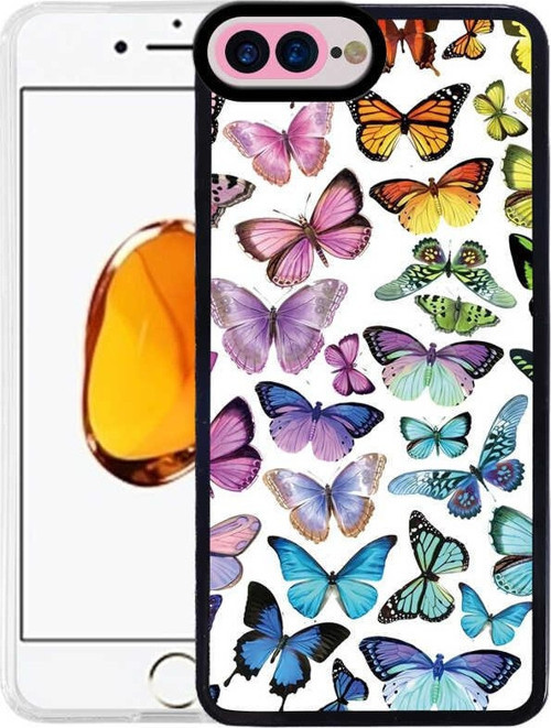 İphone 7 Plus 8 Plus Uyumlu Kılıf Desenli Kamera Koruyucu Renkli Mfit Kapak