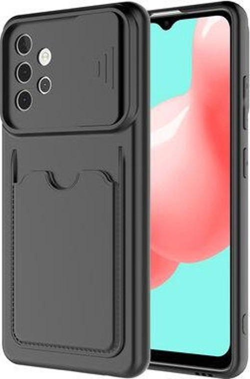 Samsung Galaxy A32 Kılıf Arka Cüzdan Cepli Kamera Korumalı Slikon Kapak