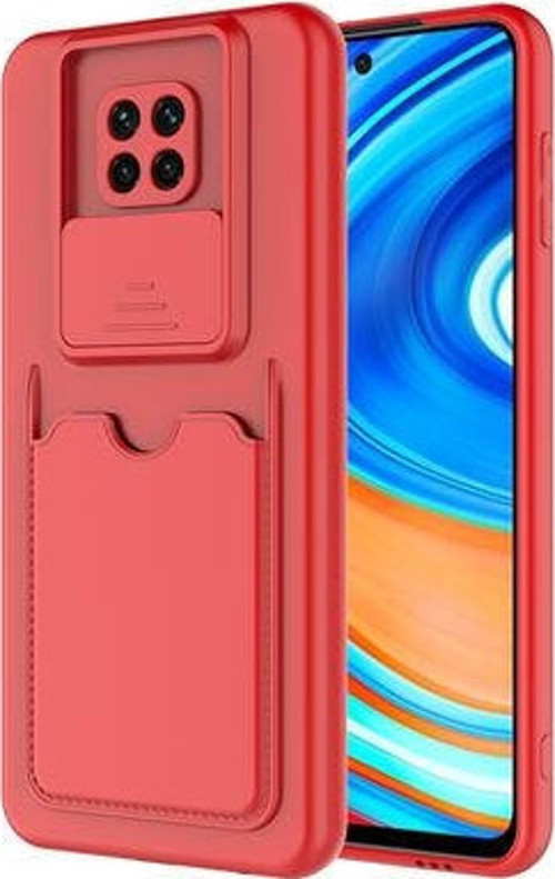 Xiamio Redmi Note 9 Pro Kılıf Arka Cüzdan Cepli Kamera Korumalı Slikon Kapak