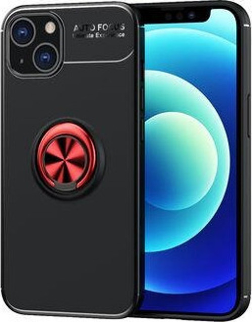Apple İphone 13 Kılıf 360 Dönebilen Yüzük Aparatlı Ravel Kapak