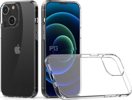 Apple İphone 13 Kılıf Darbe Önleyici Kalın Köşe Sararmaz Şeffaf Sert Silikon