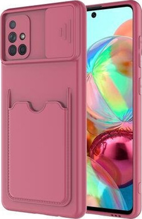 Samsung Galaxy A51 Kılıf Arka Cüzdan Cepli Kamera Korumalı Slikon Kapak