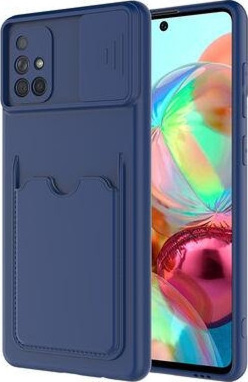 Samsung Galaxy A51 Kılıf Arka Cüzdan Cepli Kamera Korumalı Slikon Kapak