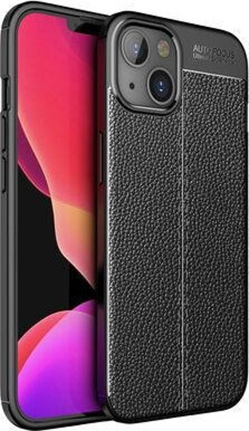 Apple İphone 13 Kılıf Deri Silikon Yüzeyli Darbe Çizik Koruyucu Niss Kapak