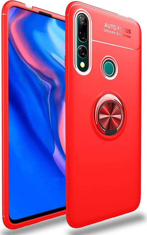 Huawei Y9 Prime 2019 Kılıf - Manyetik Yüzüklü Stand Olabilme Özelliğine Sahip Kapak