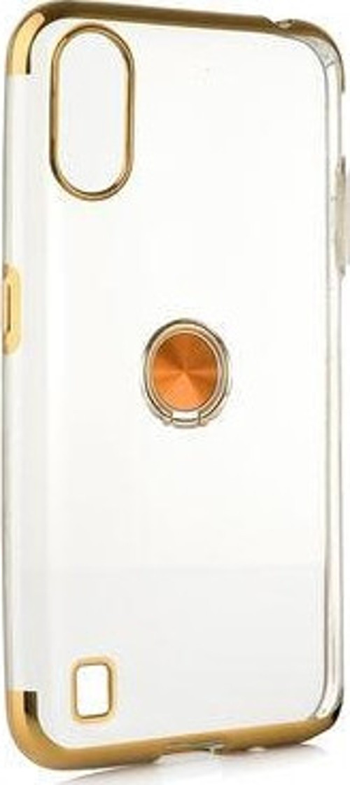 Samsung Galaxy A01 Kılıf Yüzüklü Dört Köşe Manyetik Model