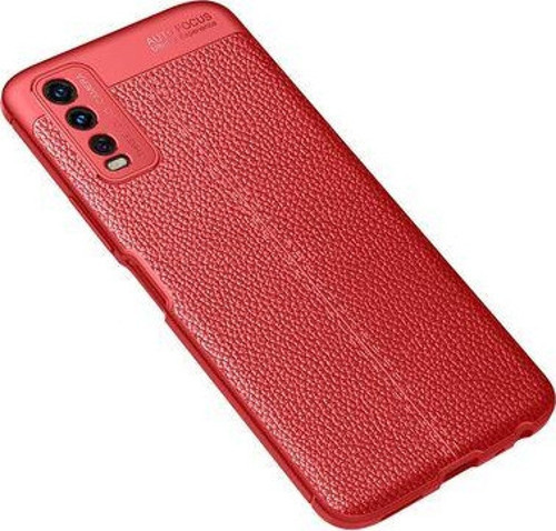Vivo Y11S Kılıf Lens Korumalı Deri Görünümlü Tam Saran Niss Kapak
