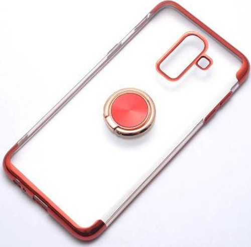 Samsung Galaxy J8 Kılıf Yüzüklü Dört Köşe Manyetik Model