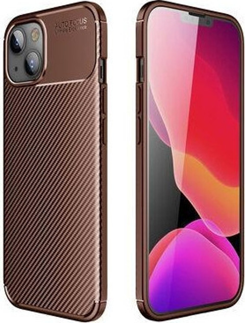 Apple İphone 13 Kılıf Karbon Görünümlü Parmak İzi Yapmayan Ultra Slim Negro Kapak