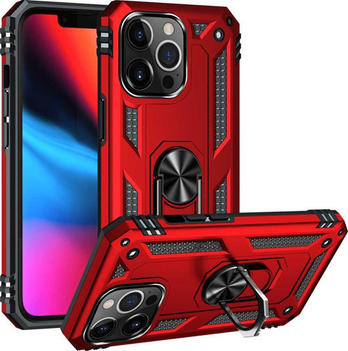 Apple İphone 13 Pro Kılıf Tank Koruma Yüzük Aparatlı Polikarbon Vega Kapak