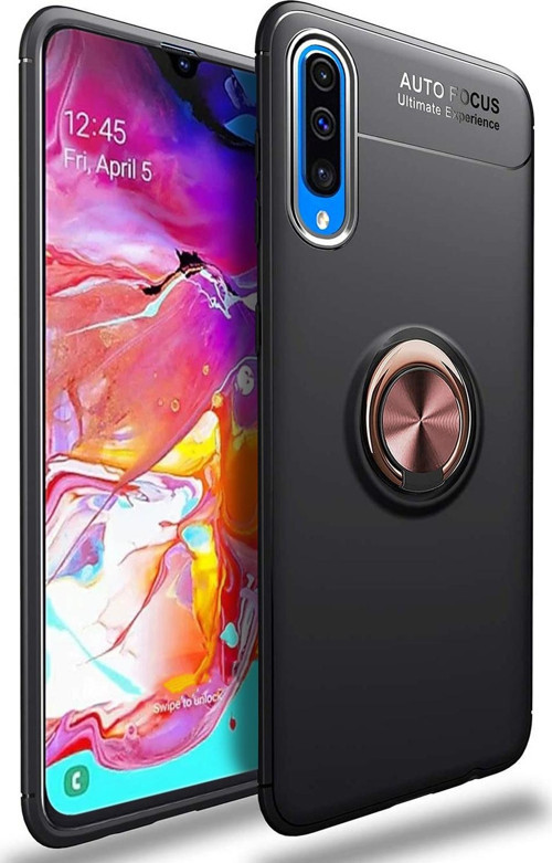 Galaxy A10 Kılıf - Manyetik Yüzüklü Stand Olabilme Özelliğine Sahip Kapak