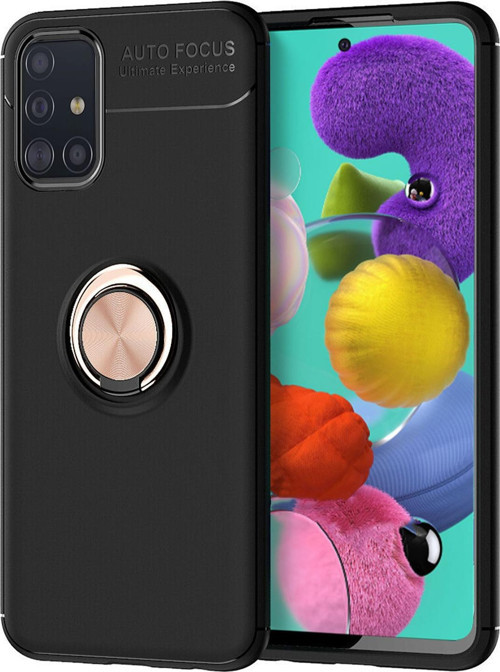Galaxy A51 Kılıf - Manyetik Yüzüklü Stand Olabilme Özelliğine Sahip Kapak