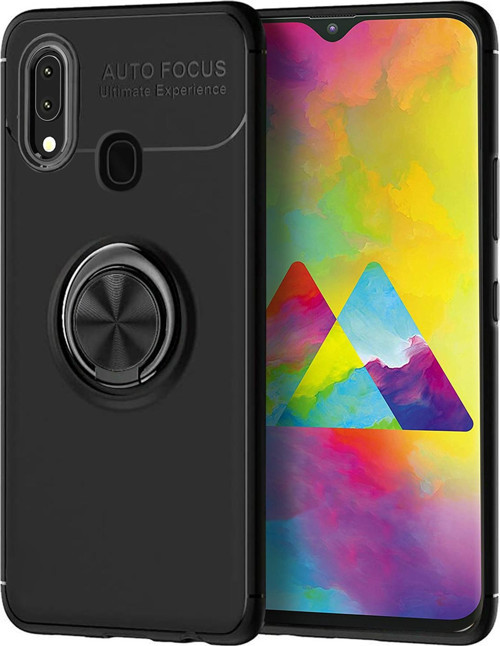 Galaxy M20 Kılıf - Manyetik Yüzüklü Stand Olabilme Özelliğine Sahip Kapak