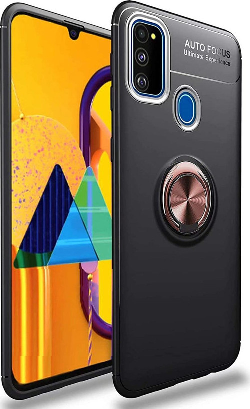 Galaxy M30s Kılıf - Manyetik Yüzüklü Stand Olabilme Özelliğine Sahip Kapak