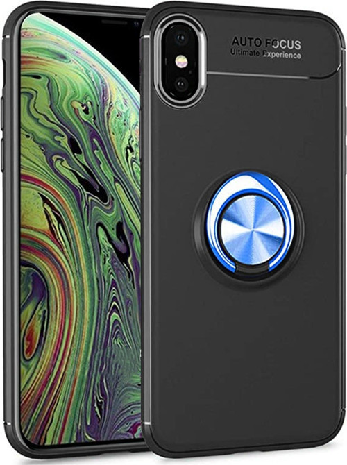 iPhone X Kılıf - Manyetik Yüzüklü Stand Olabilme Özelliğine Sahip Kapak
