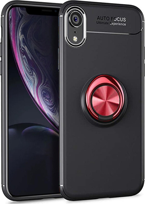 iPhone XR Kılıf - Manyetik Yüzüklü Stand Olabilme Özelliğine Sahip Kapak