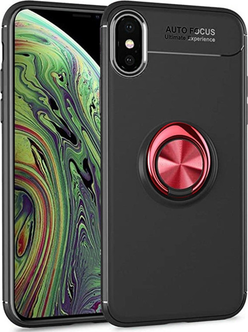 iPhone XS Kılıf - Manyetik Yüzüklü Stand Olabilme Özelliğine Sahip Kapak