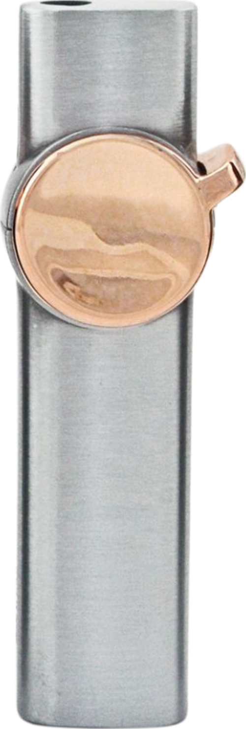 PremiumQuality Gümüş Tek Torch Pürmüz Metal Puro Çakmağı
