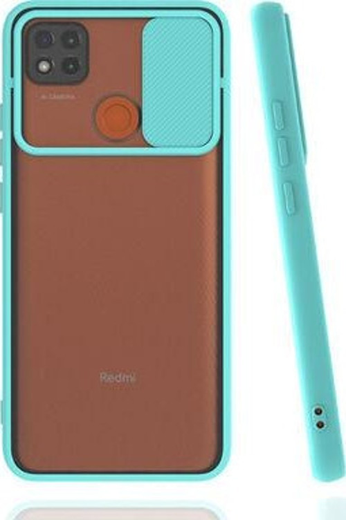 Xiaomi Redmi 9C Kılıf Kamera Korumalı Kaydırmalı Renkli Lensi Kapak