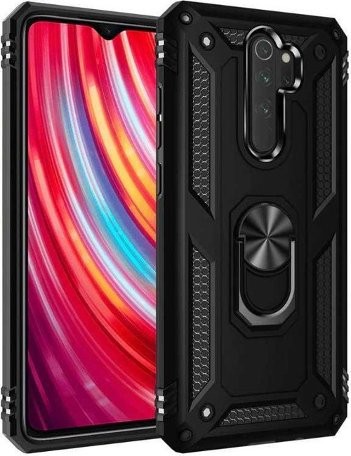 Xiaomi Redmi Note 8 Pro Kılıf Yüzüklü 360 Dönen Koruyucu Tank Polikarbon Vega Kapak