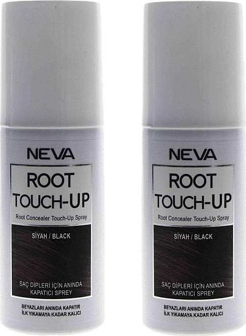 2 Adet Root Touch-Up Siyah 75 Ml. Sprey Saç Boyası