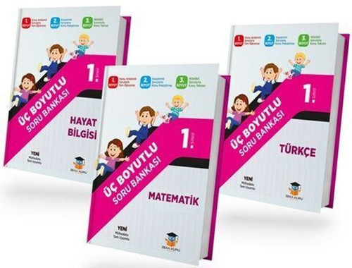 1. Sınıf Tüm Dersler Üç Boyutlu Soru Bankası Seti