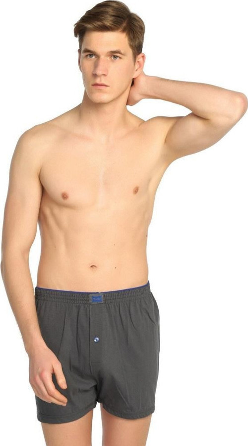 6 lı Paket Tutku Erkek Penye Boxer Düğmeli Havlu Bel Baksır Pamuk