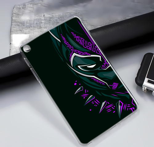 Galaxy Tab A8 10.5 X200 x205 x207 Kılıf Yapayzeka 02 Black Panter Tablet kılıfı