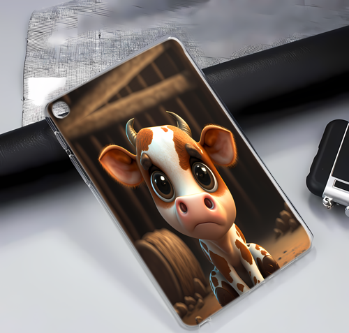 Ipad 7 8 9. Nesil 10.2 Kılıf Yapayzeka 21 Baby Cow Yavru İnek Tablet Kılıfı
