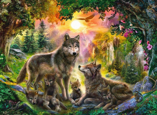 Kurt Puzzle - 500 Parça Puzzle (Wolf) 147458