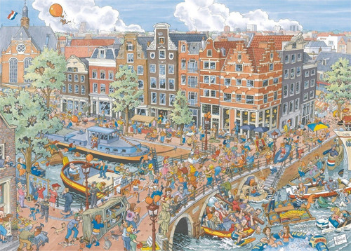1000P Puzzle Amsterdam Karikatür-191925