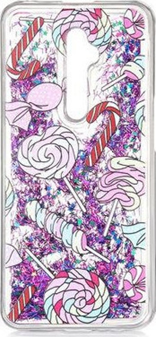 Oppo Reno Z2 Sulu Simli Yıldızlı Silikon Kapak