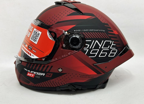 Thunder 4sv Luminence D5 Şefaf Vizörlü Kask Mat Renk - İç Güneş Vizörlü