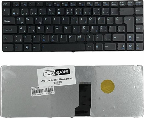 Asus A42F, A42J, A42JA, A42JB, A42JC, A42JE Uyumlu Notebook Klavye Siyah TR