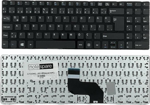 Casper CNB.2350-4K05B, CNB.2350-4KO5B, CNB.2370-4K05B Uyumlu Klavye Siyah Çerçeveli TR